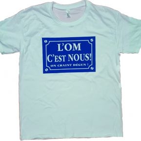 T-shirt supporter marseillais "L'om c'est nous"